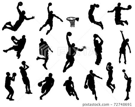 Basketball_silhouette_set Basketball_silhouette_set 72748691