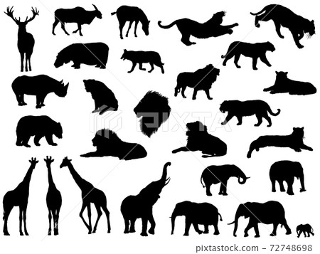 Animal silhouette_set Animal silhouette_set 72748698