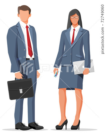 Businesswoman and businesswoman isolated 72749060
