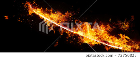 Burning flame sword 72750823
