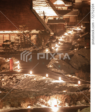 京都府美山K之佐藤雪燈廊照明 72752204