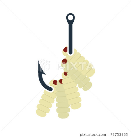 Icon Of Worm On Hook 72753565