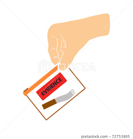 Hand Holding Evidence Pocket Icon 72753805