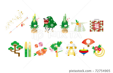 新年形像圖新年賀卡材料 新年形像圖新年賀卡材料 72754905