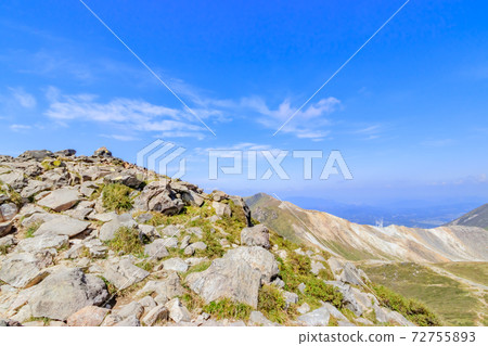 大分縣九重郡九重山嶺,初秋的九重山脈 大分縣九重郡九重山嶺,初秋的九重山脈 72755893