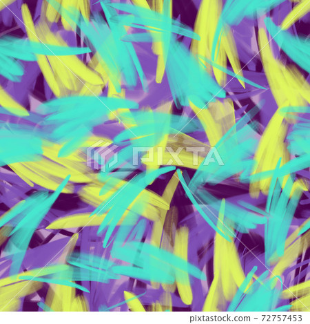 Expressive abstract brush strokes seamless pattern. Oil painting. Trendy hand drawn blurred nature ornament. Geometric background with chaotic colorful lines and stripes. Textile and fabric design. Expressive abstract brush strokes seamless pattern. Oil painting. Trendy hand drawn blurred nature ornament. Geometric background with chaotic colorful lines and stripes. Textile and fabric design. 72757453
