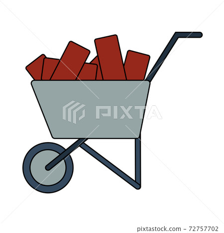 Icon Of Construction Cart Icon Of Construction Cart 72757702