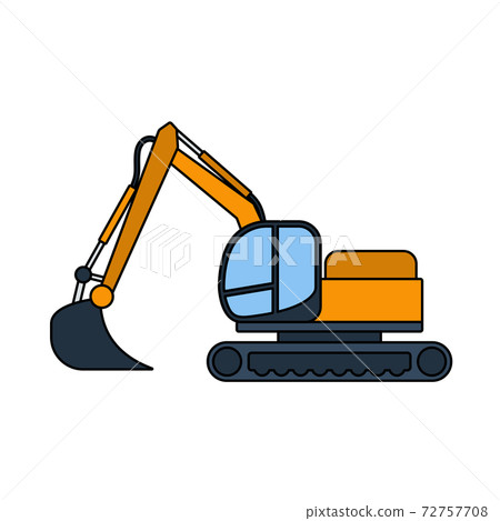 Icon Of Construction Bulldozer Icon Of Construction Bulldozer 72757708