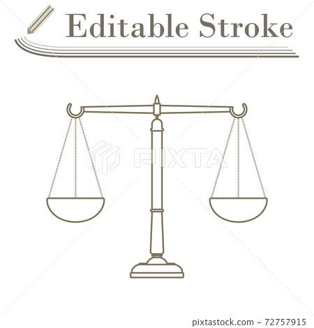 Justice Scale Icon Justice Scale Icon 72757915