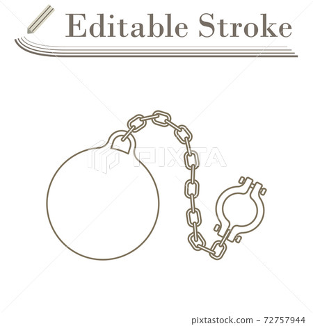 Fetter With Ball Icon 72757944