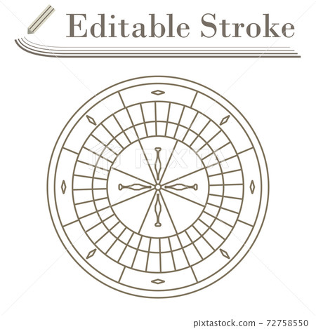 Roulette Wheel Icon 72758550