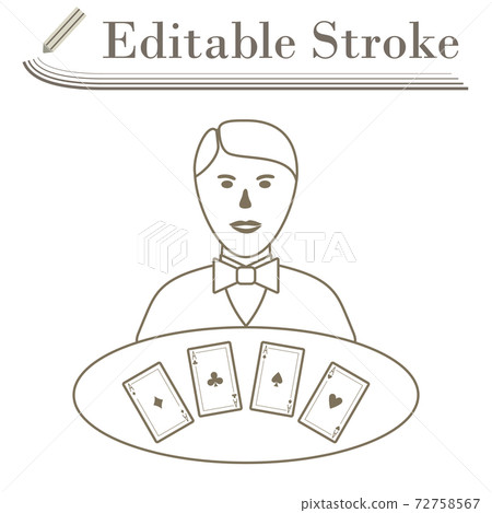 Casino Dealer Icon 72758567