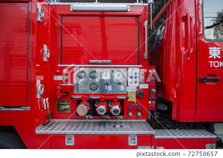 Fire engine on standby Fire engine Emergency vehicle Fire engine on standby Fire engine Emergency vehicle 72758657