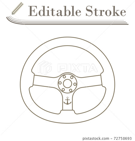 Icon Of Steering Wheel 72758693