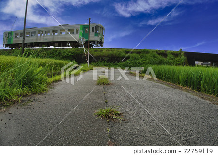 穿越鄉村的火車(德島縣) 穿越鄉村的火車(德島縣) 72759119