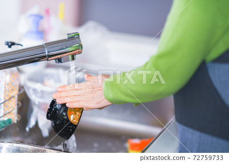 洗碗,水上工作,高級女性,日語 洗碗,水上工作,高級女性,日語 72759733