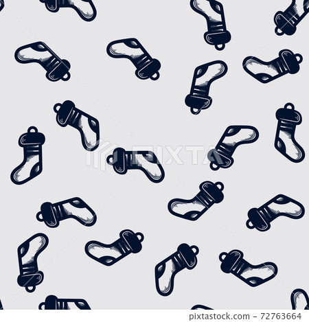 socks Christmas element pattern. vector illustrator socks Christmas element pattern. vector illustrator 72763664