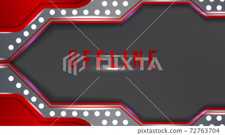 Modern offline banner with abstract background for twitch 72763704
