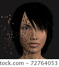uploading data 3d illustration 72764053