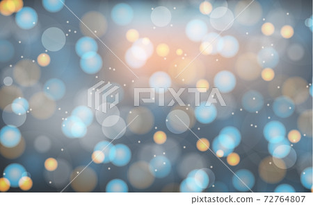 Multicolored blurry bokeh on a dark background 72764807