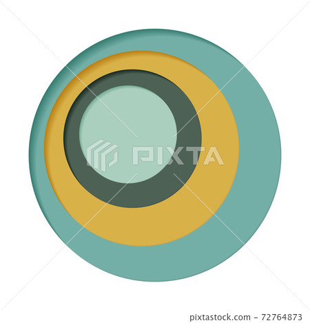 Round palette of four colors on a white... - Stock Illustration ...
