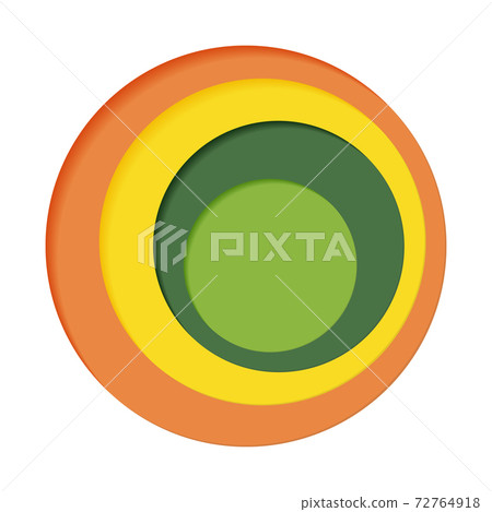 Round palette of four colors on a white... - Stock Illustration ...