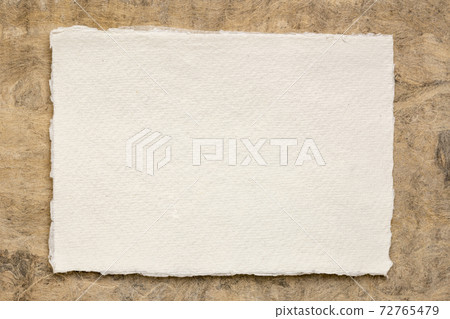 sheet of white Khadi rag paper 72765479