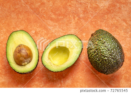 cut avocado fruit abstract 72765545