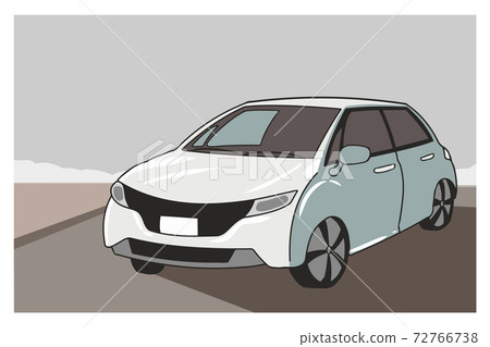 Road cloudy ordinary car Road cloudy ordinary car 72766738