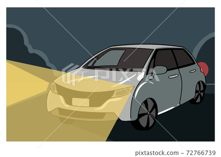 公路夜遠光普通車 公路夜遠光普通車 72766739