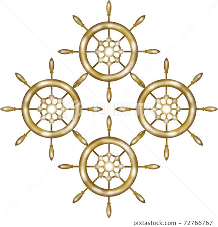 Golden rudder pattern design - Stock Illustration [72766767] - PIXTA