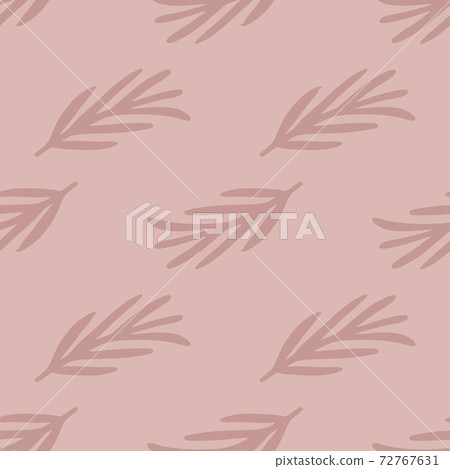 Botanic seamless pattern with pale pink... - Stock Illustration ...