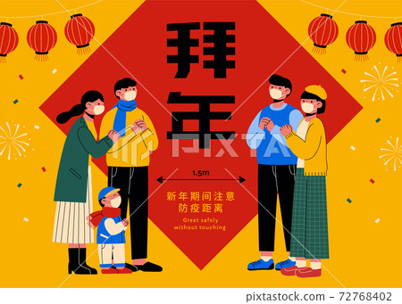Lunar New Year COVID-19 prevention Lunar New Year COVID-19 prevention 72768402