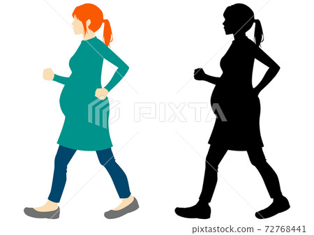 clipart woman walking