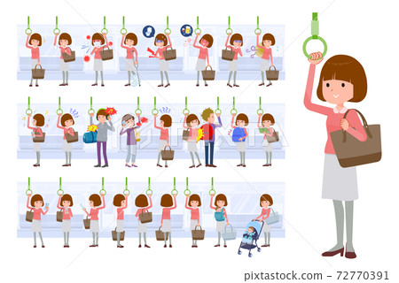 火車 電氣列車 女生 72770391