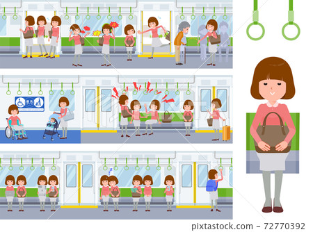 火車 電氣列車 女生 72770392