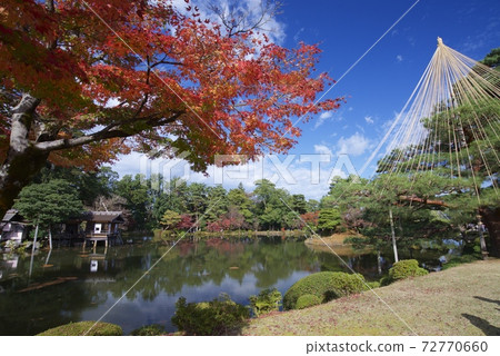 秋天的兼六園(石川縣金澤市) 秋天的兼六園(石川縣金澤市) 72770660