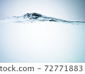 Cross section of water waves Clear mineral water material 72771883