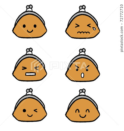 帶有各種表情的鴨口的插圖 72772710