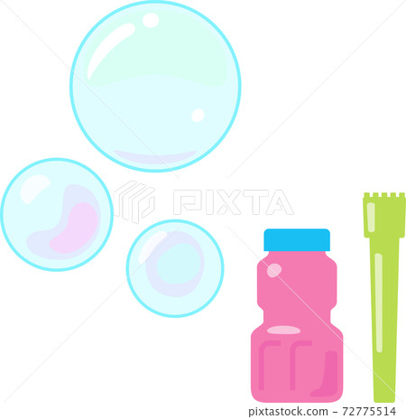 Soap bubbles, soap bubbles and straws Soap bubbles, soap bubbles and straws 72775514