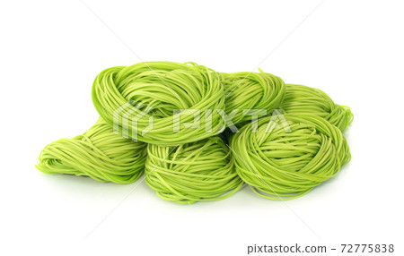 Dry Jade Noodle an isolated on white background. 72775838