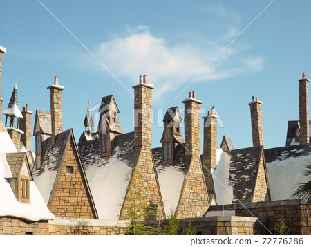 Architecture at Harry Potter Hogsmead Theme Park in Universal Studios, Orlando, USA Architecture at Harry Potter Hogsmead Theme Park in Universal Studios, Orlando, USA 72776286