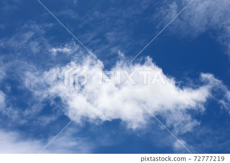 The vast blue sky nature background and white clouds 72777219