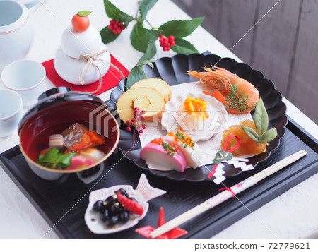 New Year's fashionable one-plate New Year dishes Zoni 72779621