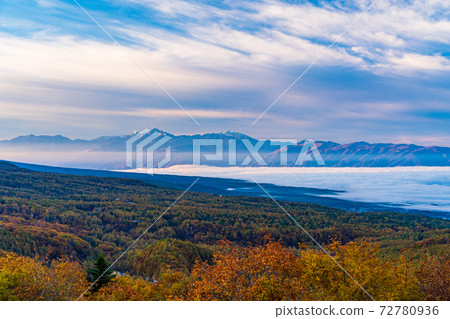 （長野縣）立女神維納斯線從女神觀景台眺望南阿爾卑斯山 72780936