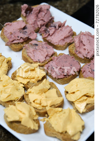 bread with pate of two types bread with pate of two types 72782026