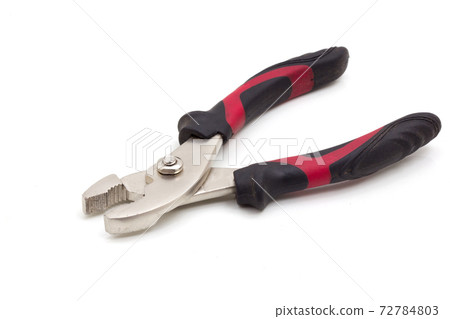 pliers with rubber handle red and black 72784803