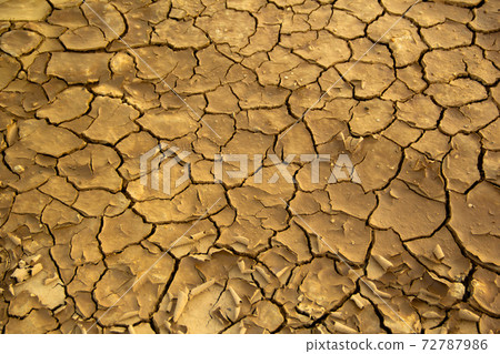 cracked clay ground into the dry season 72787986