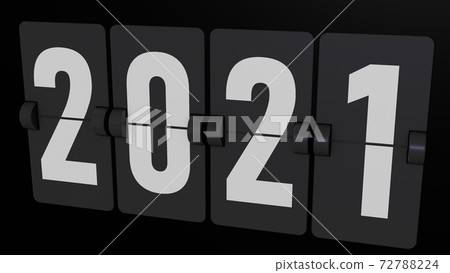 2021 is coming - new year flip countdown time 72788224