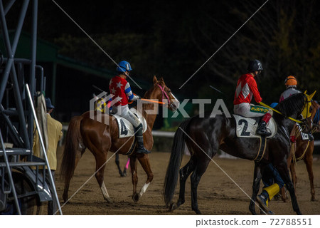 Saga horse racetrack at night 72788551